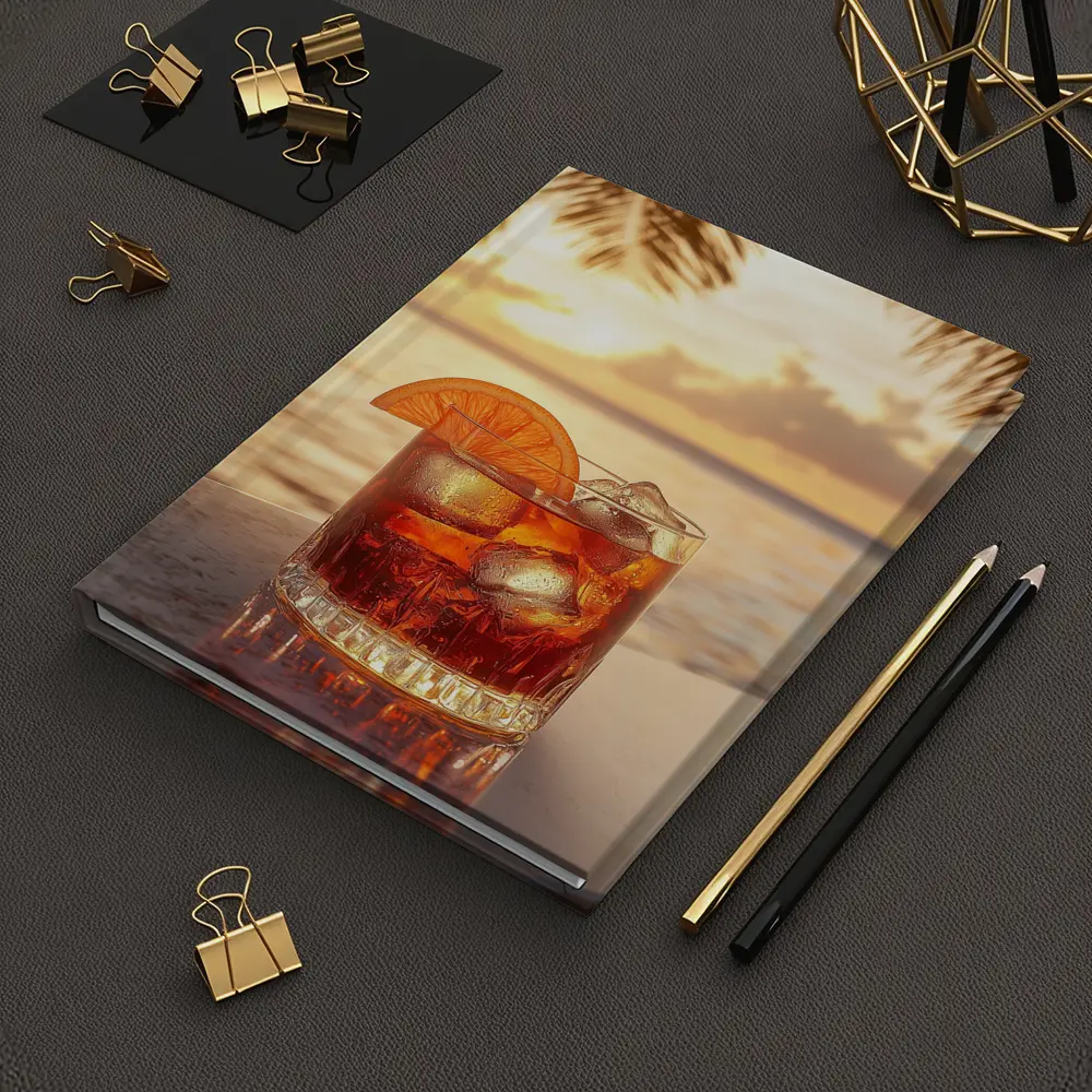 Negroni Cocktail Tropical Beach Sunset Bar – Notebooks