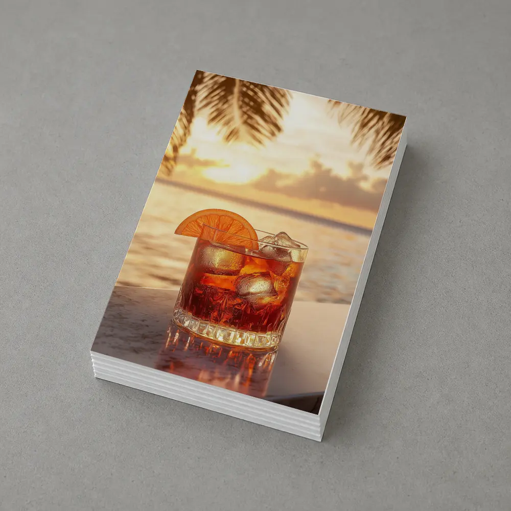 Negroni Cocktail Tropical Beach Sunset Bar – Postcards