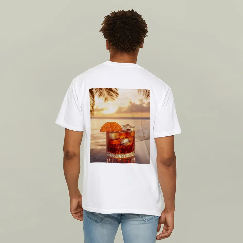 Negroni Cocktail Tropical Beach Sunset Bar – T-Shirts