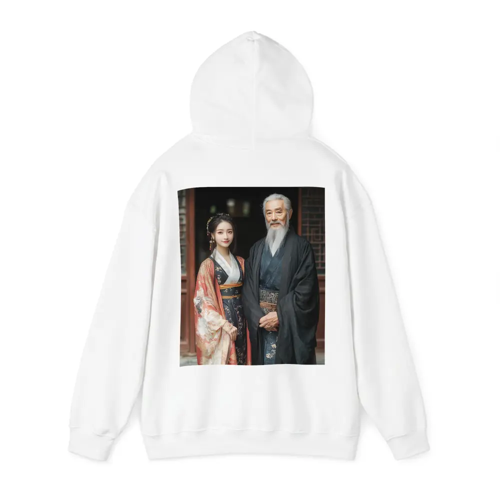 Traditional Chinese Hanfu Couple Ancient Courtyard – Hoodies