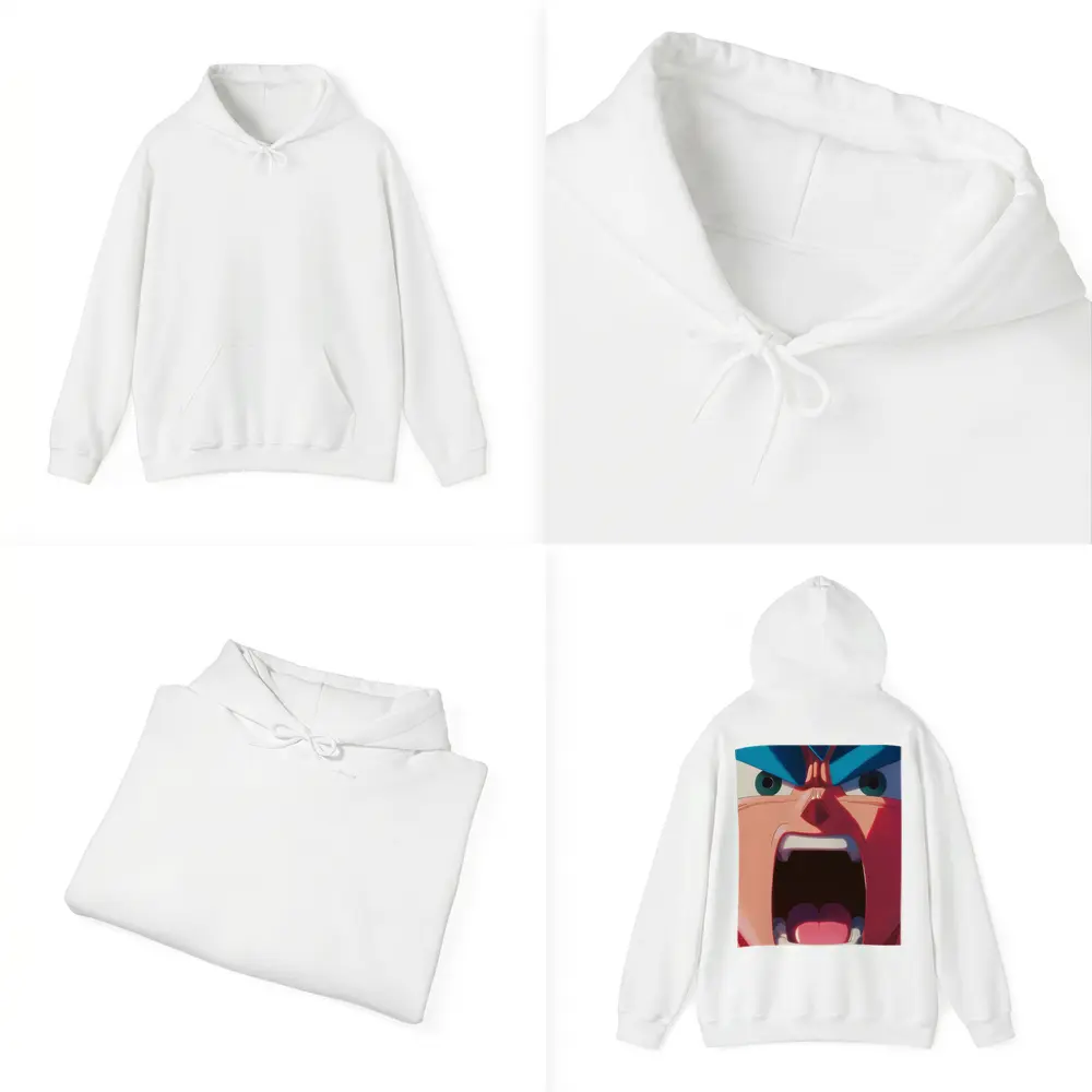 Anime Manga Character Screaming Close Up – Hoodies