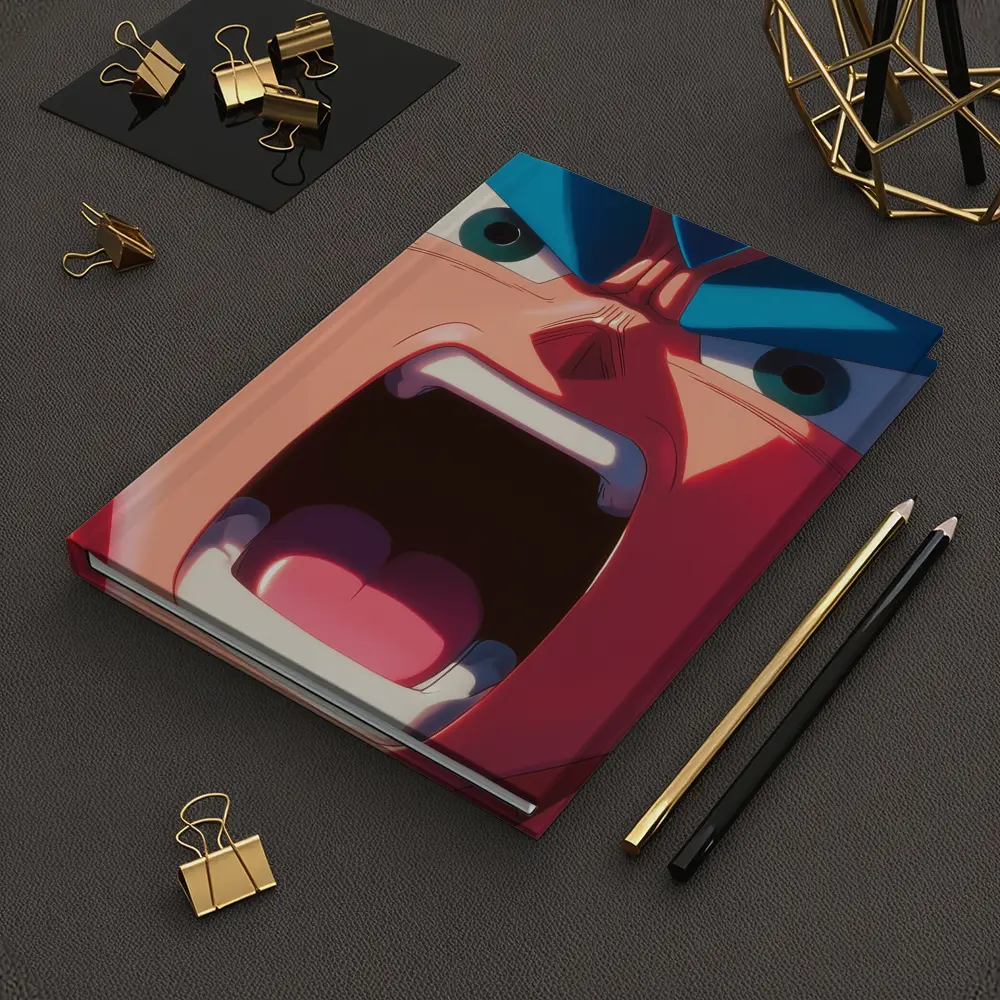 Anime Manga Character Screaming Close Up – Notebooks