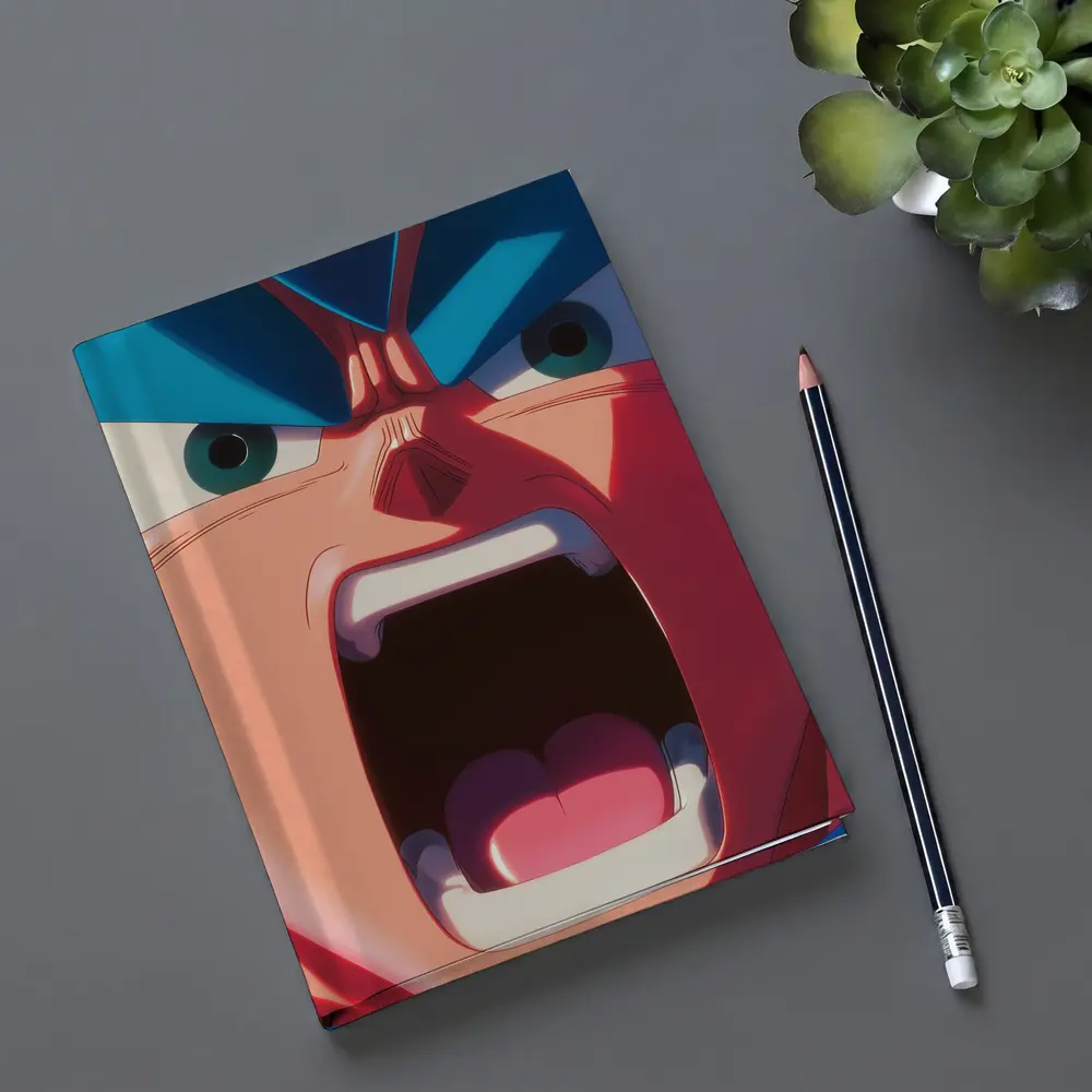 Anime Manga Character Screaming Close Up – Notebooks