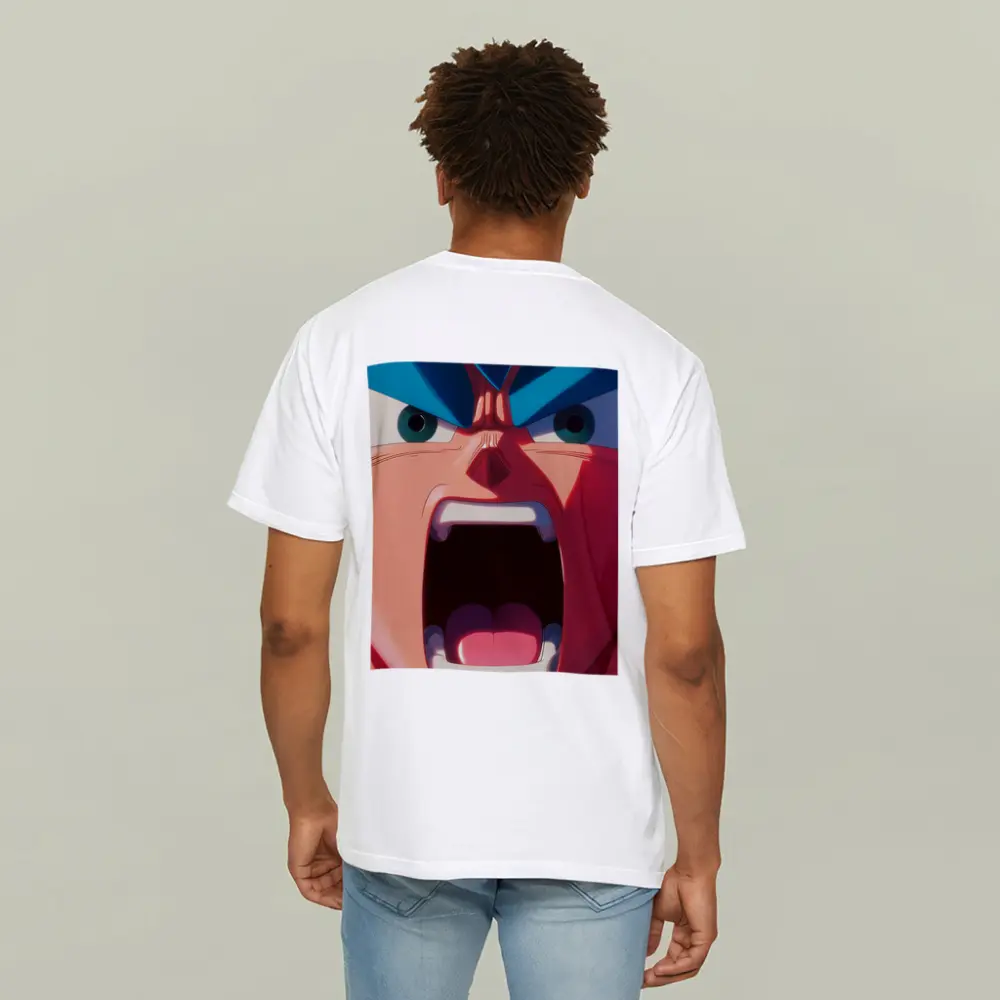 Anime Manga Character Screaming Close Up – T-Shirts