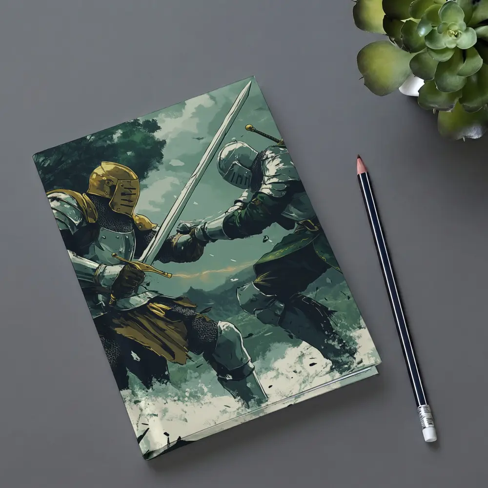 Medieval Knights Sword Fight Forest Battle – Notebooks