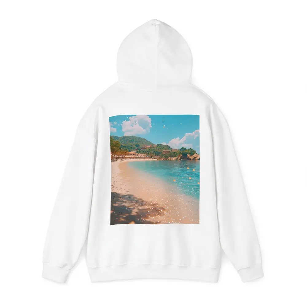 Tropical Beach Cove Clear Blue Water – Hoodies