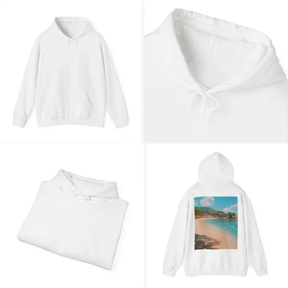 Tropical Beach Cove Clear Blue Water – Hoodies