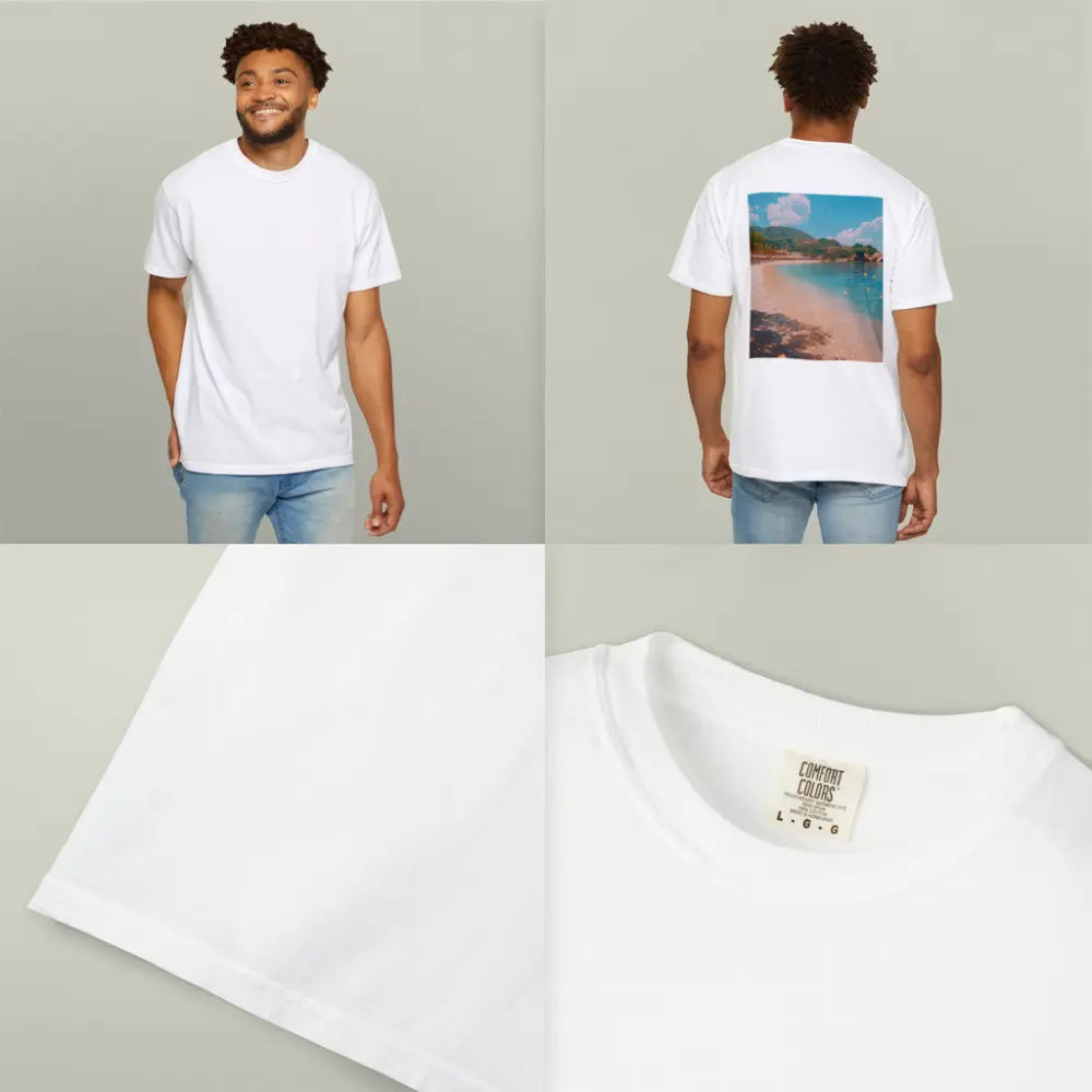 Tropical Beach Cove Clear Blue Water – T-Shirts