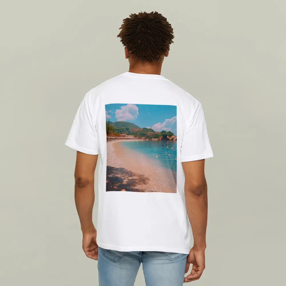 Tropical Beach Cove Clear Blue Water – T-Shirts