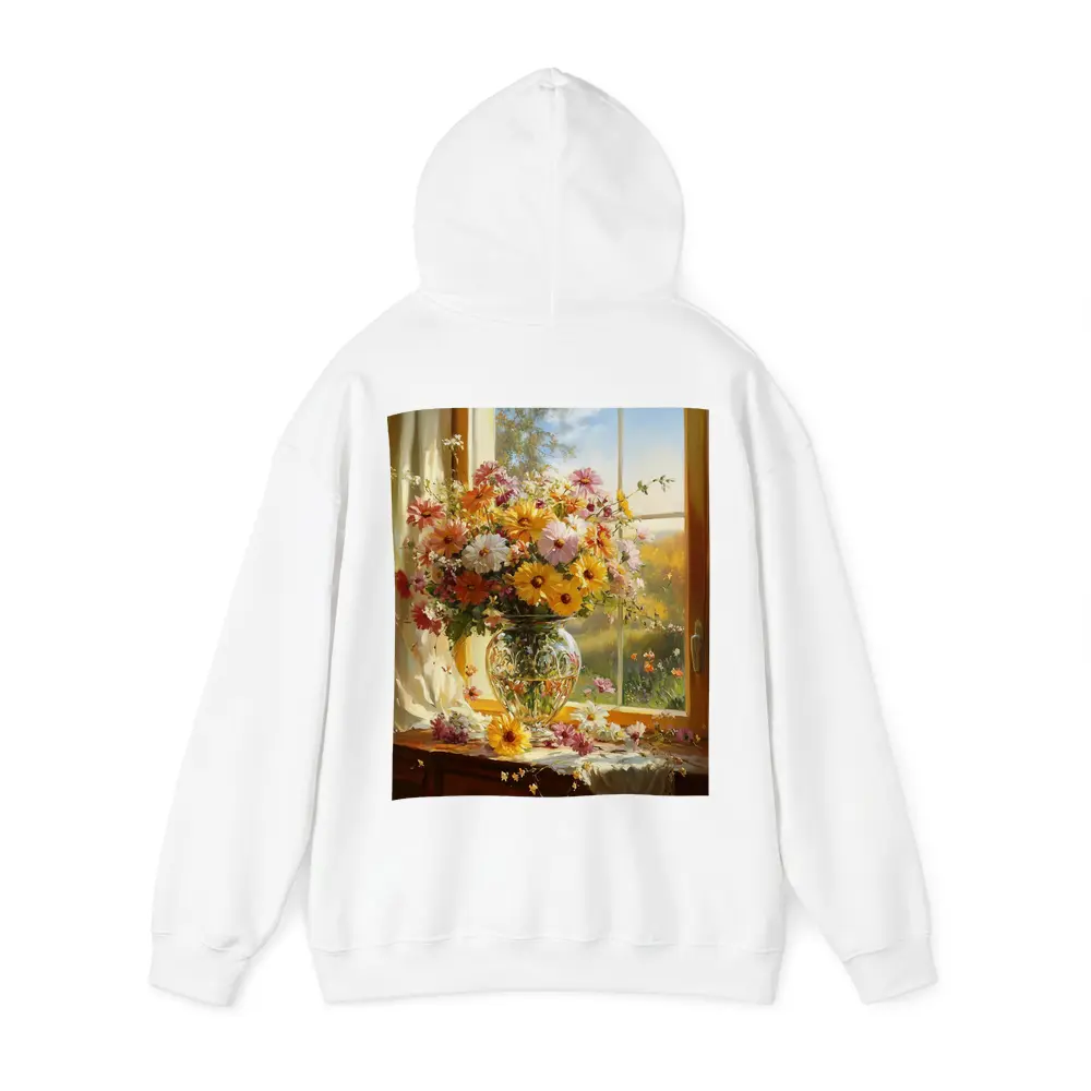 Colorful Wildflowers Glass Vase Sunny Window – Hoodies