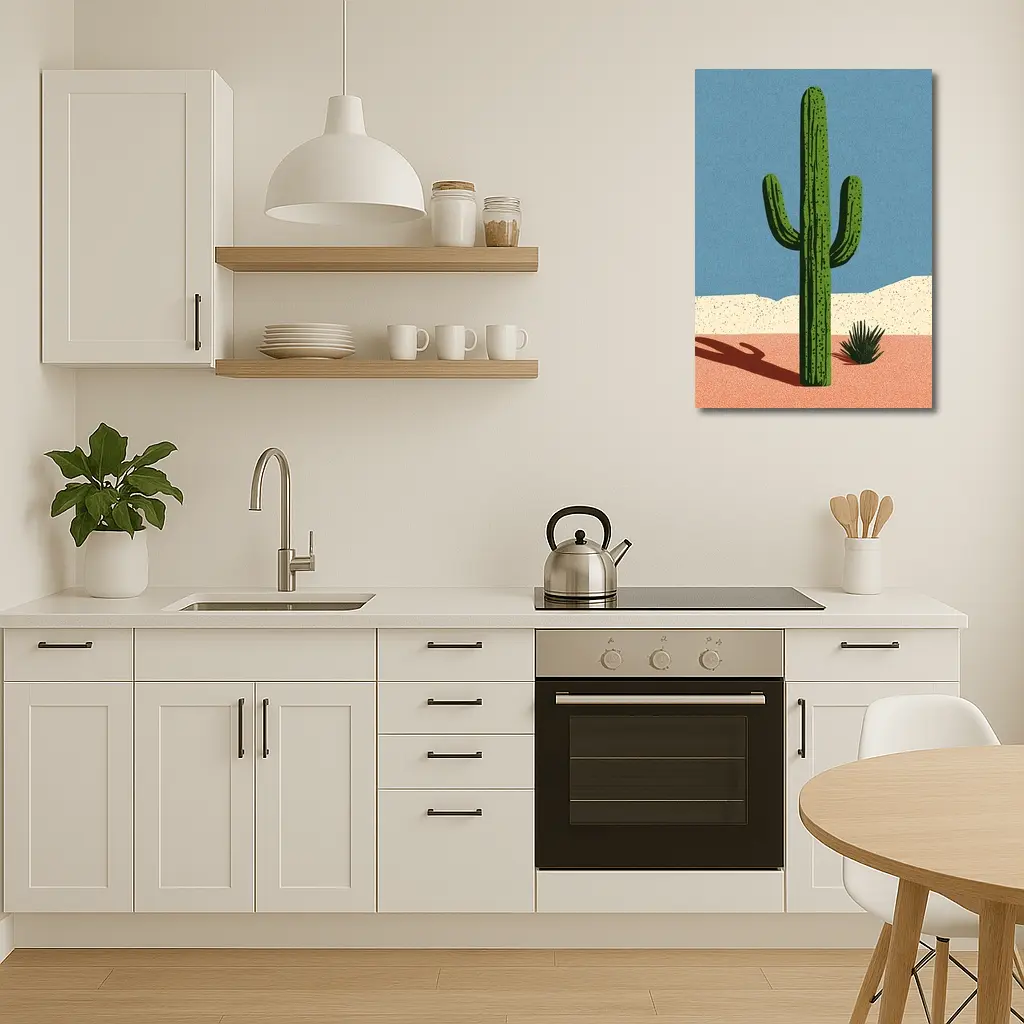 Saguaro Cactus Desert Southwest Illustration Art – Wall Art