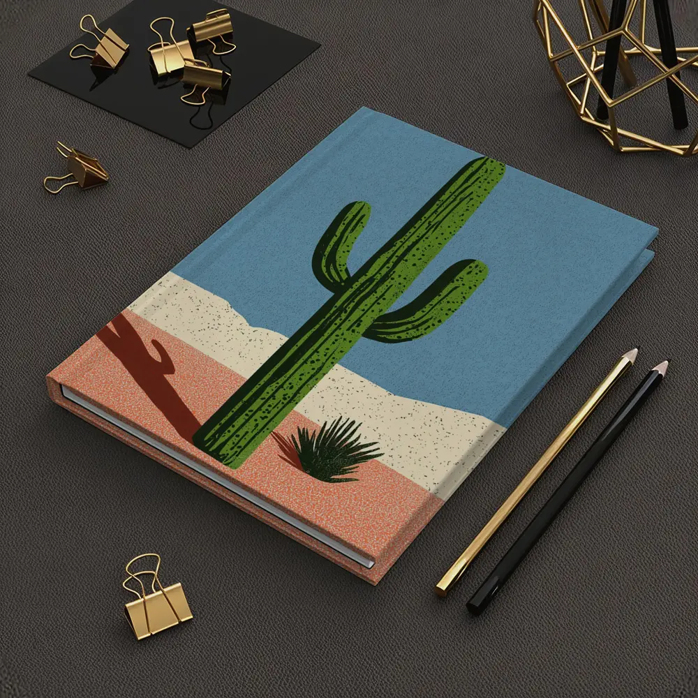 Saguaro Cactus Desert Southwest Illustration Art – Notebooks