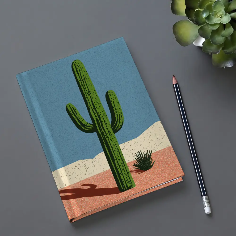 Saguaro Cactus Desert Southwest Illustration Art – Notebooks