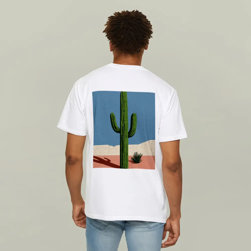 Saguaro Cactus Desert Southwest Illustration Art – T-Shirts