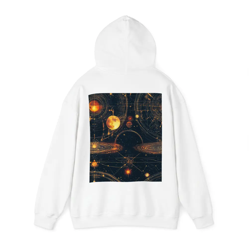 Solar System Planets Golden Space Art – Hoodies