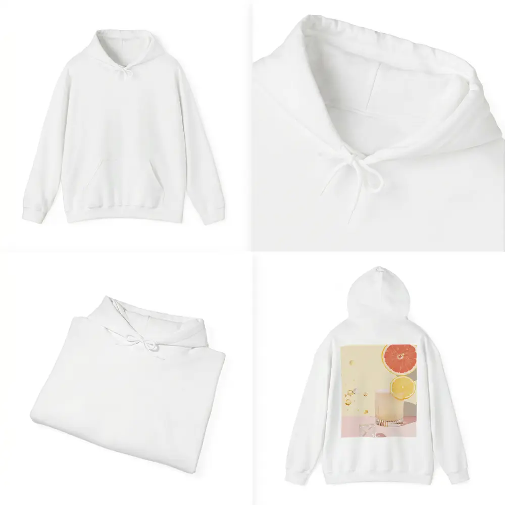 Citrus Cocktail Glass Pink Pastel Background – Hoodies