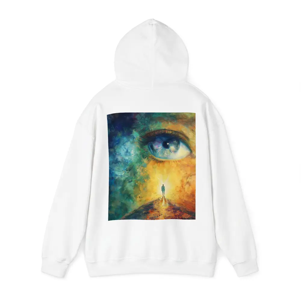 Giant Eye Human Silhouette Surreal Oil Painting – Hoodies
