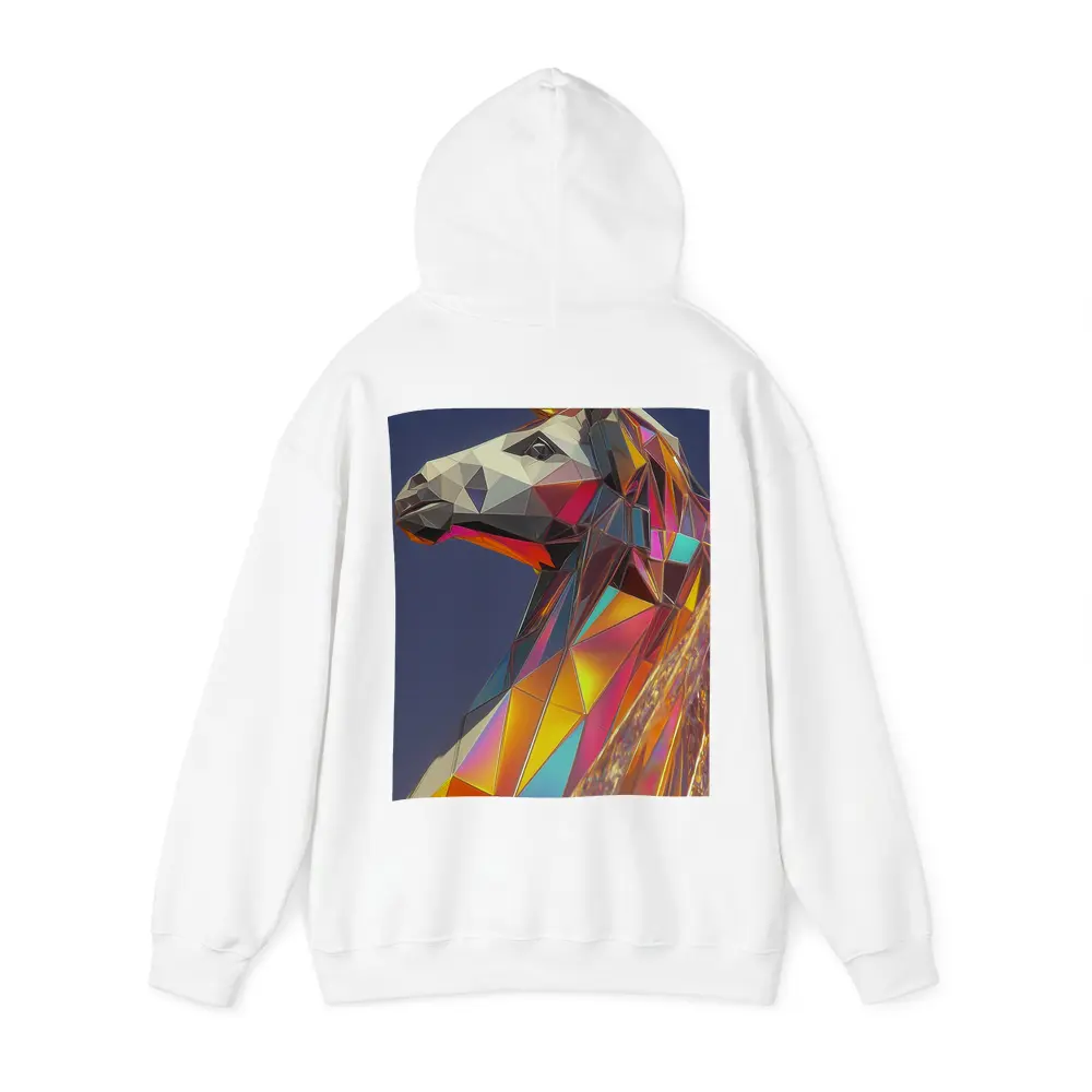 Low Poly Unicorn Rainbow Geometric Art – Hoodies