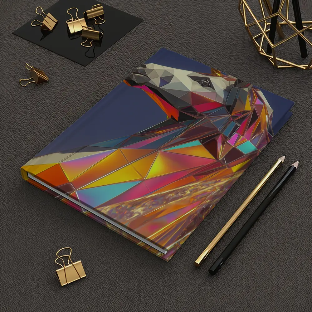 Low Poly Unicorn Rainbow Geometric Art – Notebooks