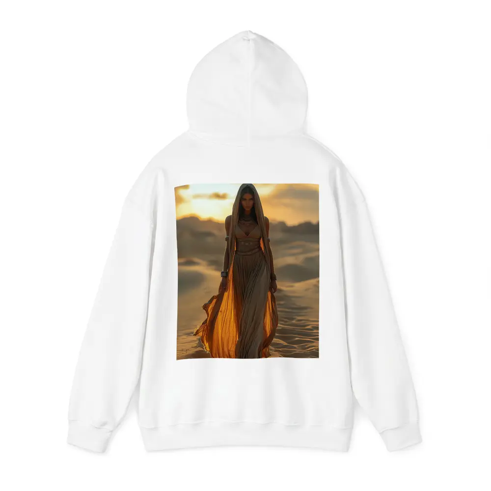 Desert Woman Golden Sand Dunes Sunset – Hoodies