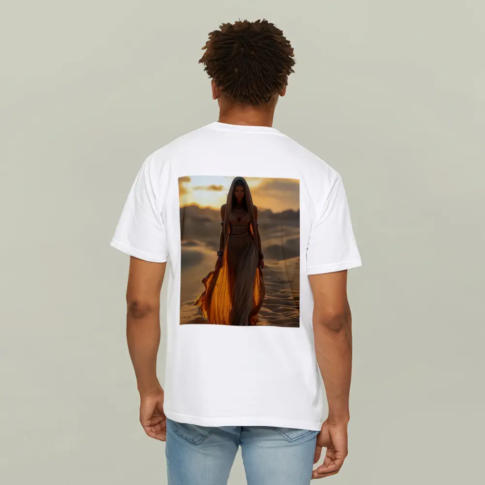 Desert Woman Golden Sand Dunes Sunset – T-Shirts