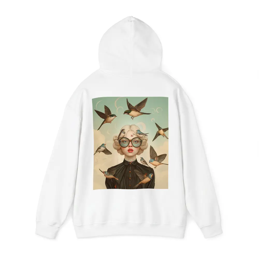 Blonde Woman Birds Surreal Pop Art – Hoodies