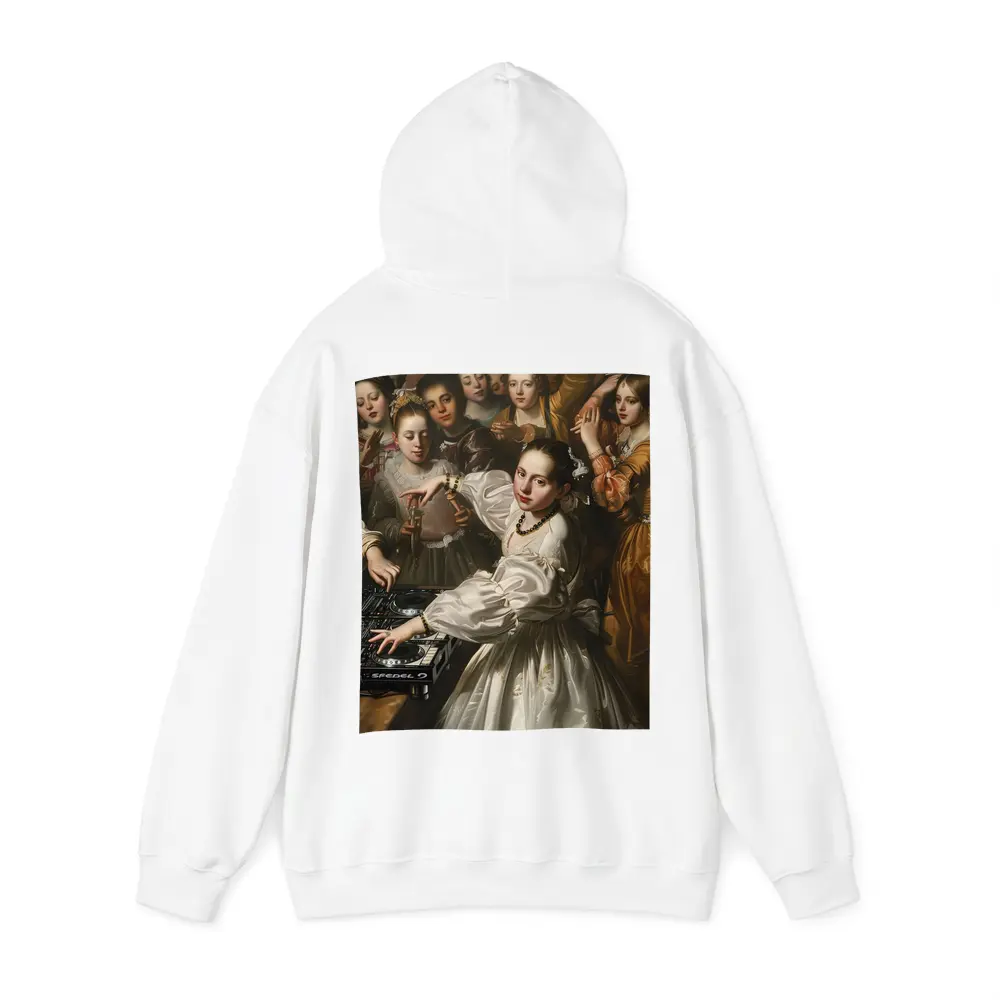 Baroque Woman DJ Spinning at Party – Hoodies