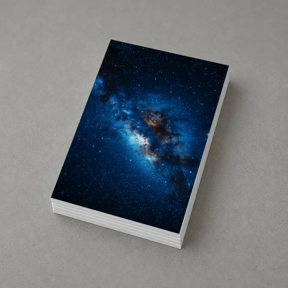 Milky Way Galaxy Deep Blue Starry Night – Postcards