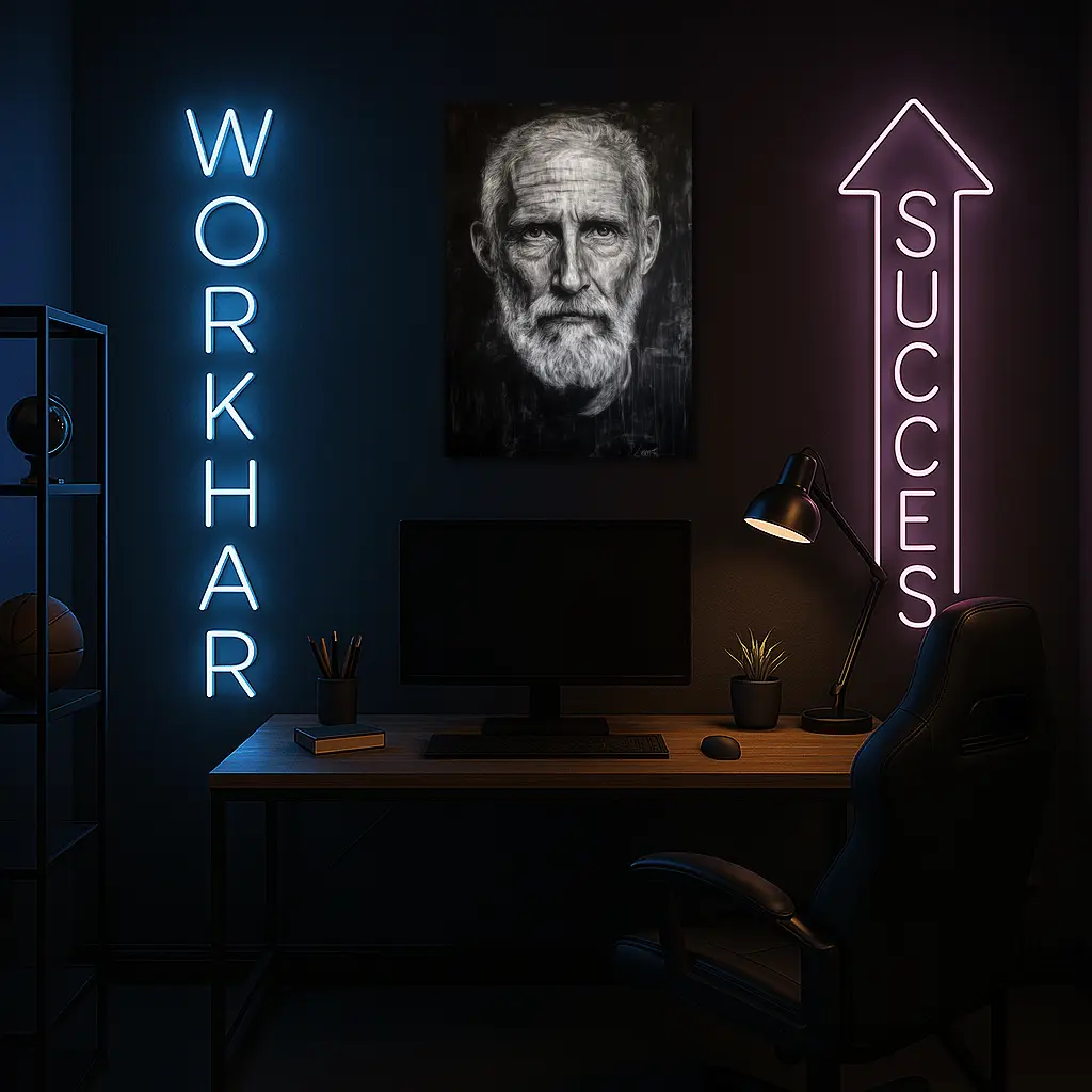 Old Man Portrait Black White Charcoal Art – Wall Art