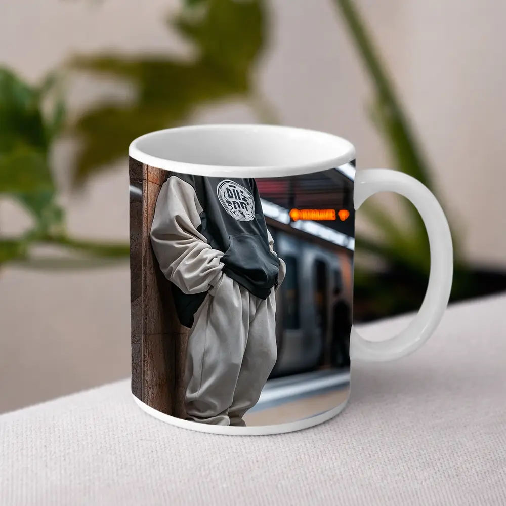 Greek Statue Hoodie Subway Station Urban – Mugs