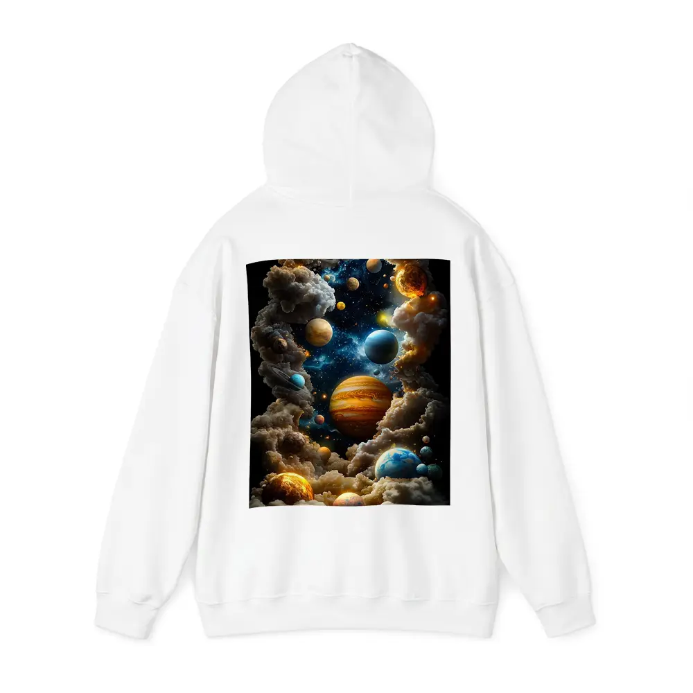 Solar System Planets Swirling Cloud Galaxy – Hoodies