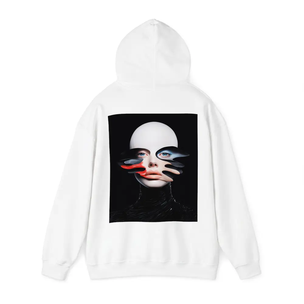 Surreal Female Face Abstract Dark Background – Hoodies