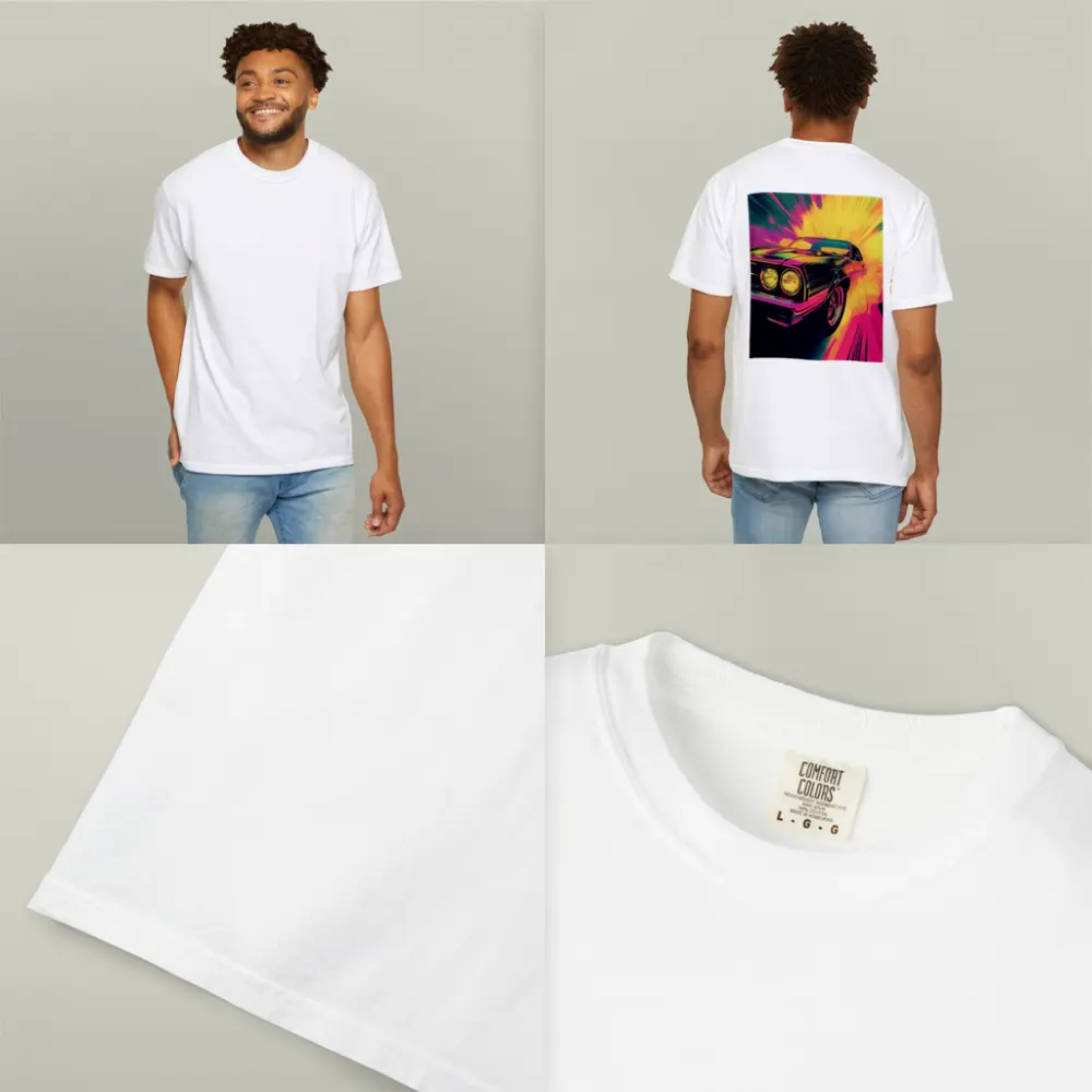 Retro Muscle Car Neon Explosion Pop Art – T-Shirts