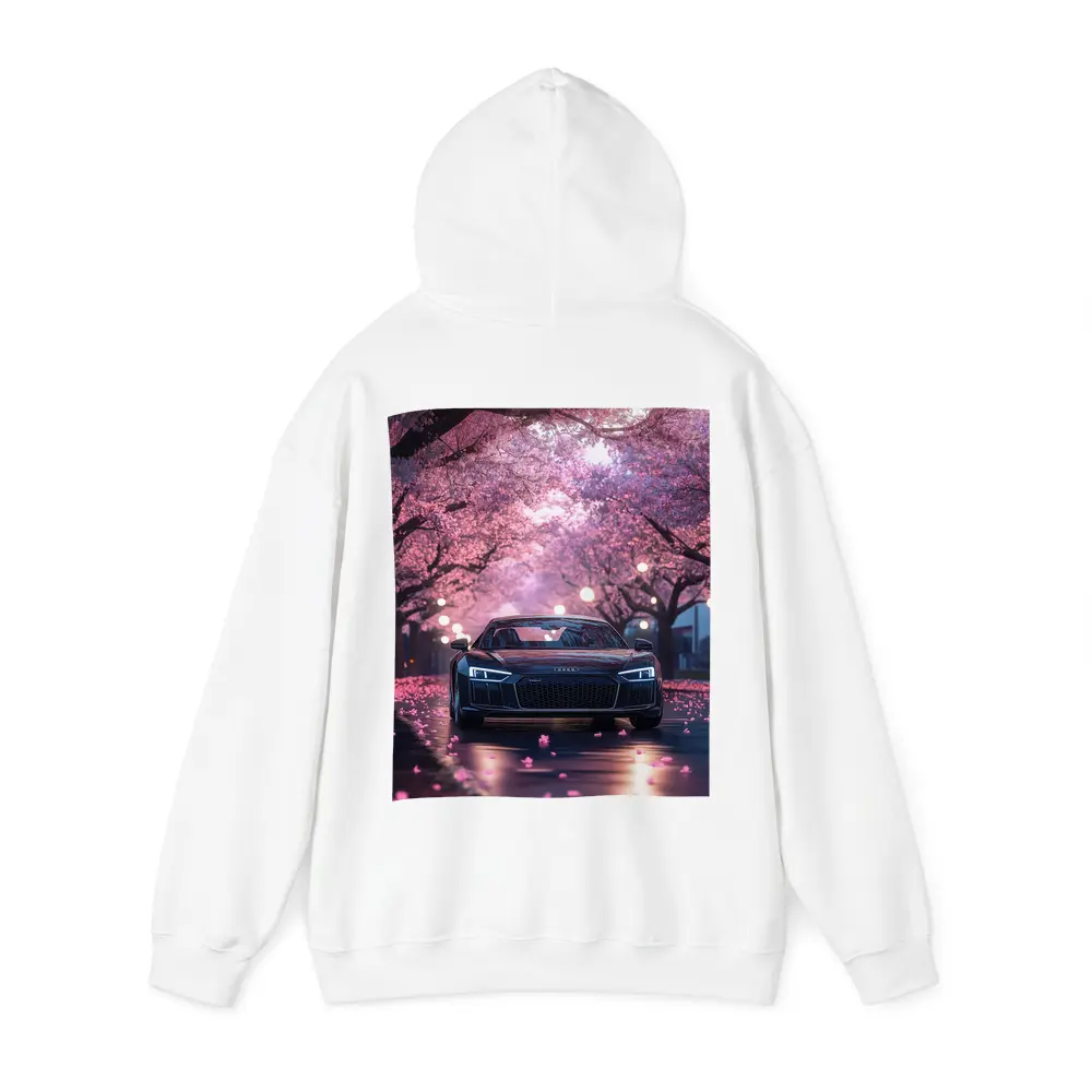 Audi R8 Under Pink Cherry Blossom Trees – Hoodies