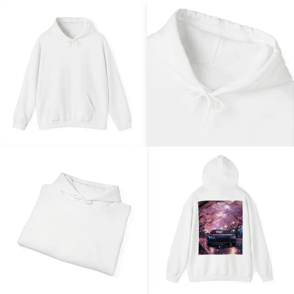 Audi R8 Under Pink Cherry Blossom Trees – Hoodies