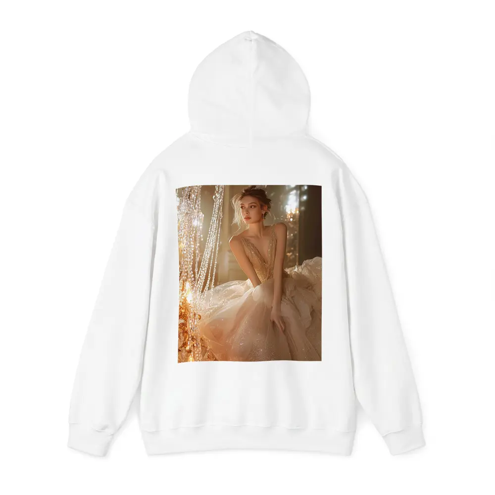 Glittering Ball Gown Woman Chandelier Room – Hoodies