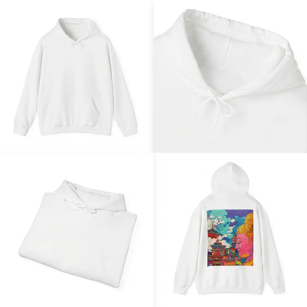 Buddha Head Asian Temple Pop Art – Hoodies