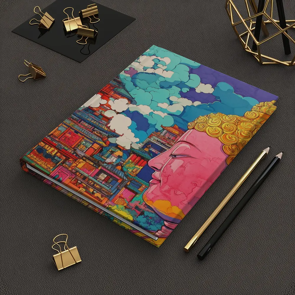 Buddha Head Asian Temple Pop Art – Notebooks