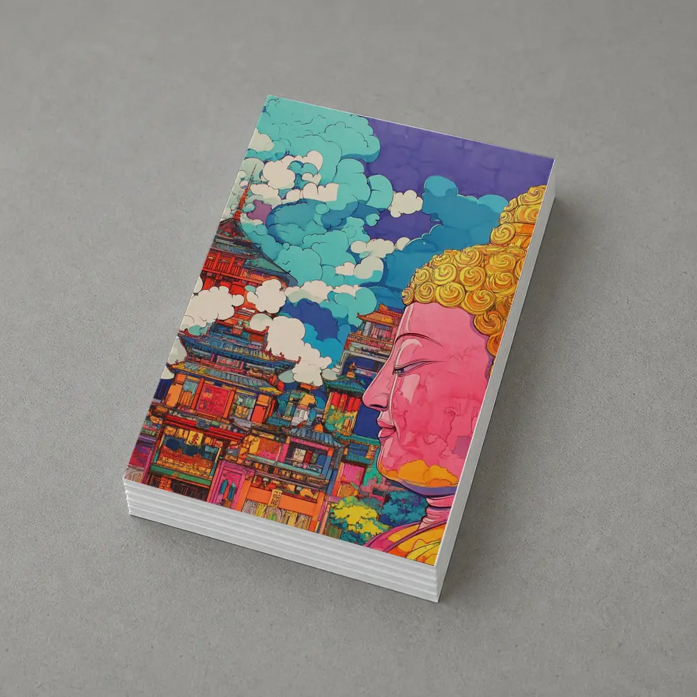 Buddha Head Asian Temple Pop Art – Postcards