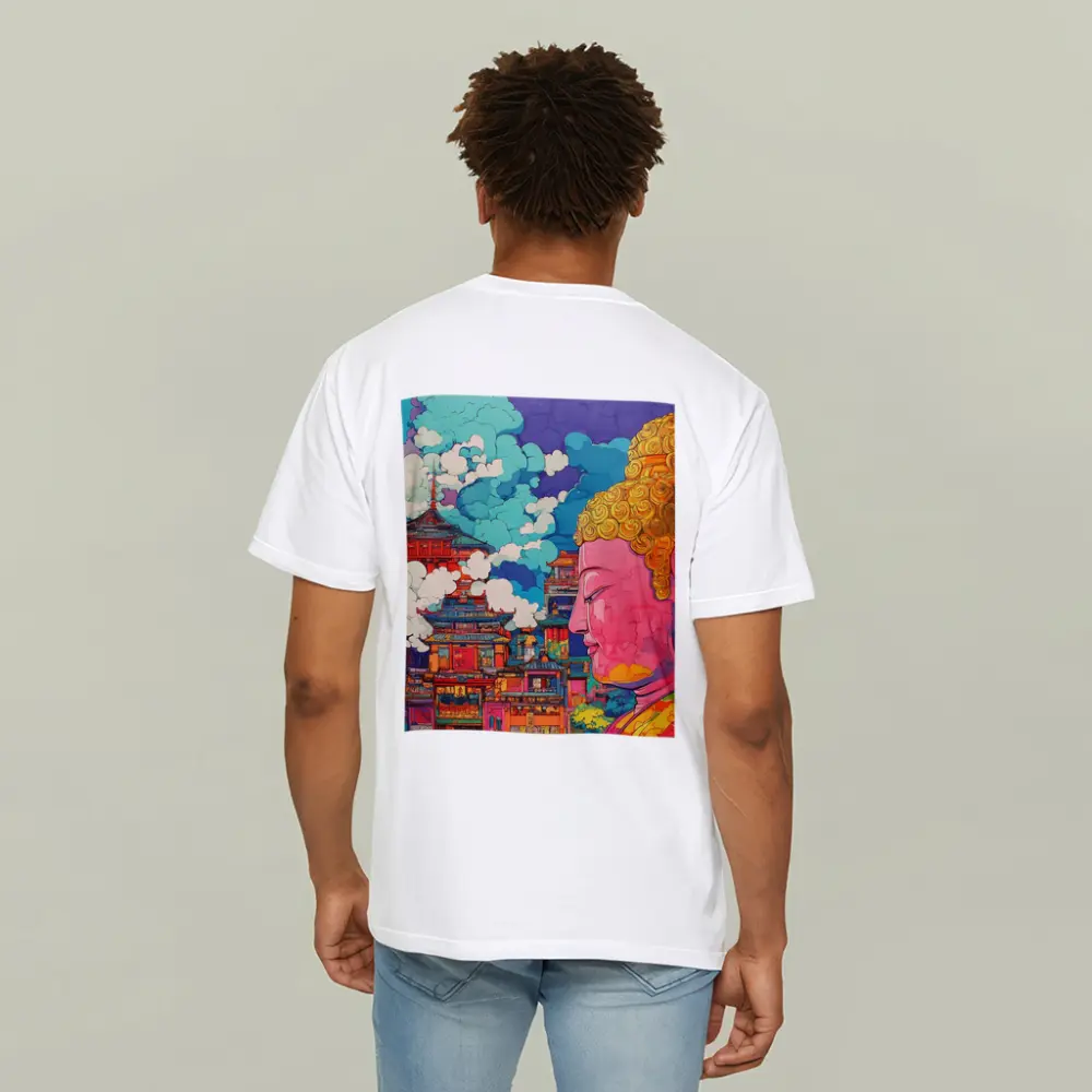 Buddha Head Asian Temple Pop Art – T-Shirts