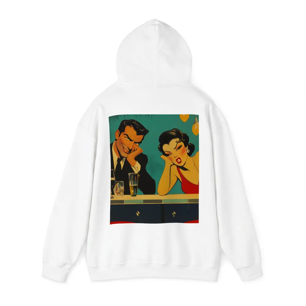 Retro Pop Art Couple Bar Scene – Hoodies