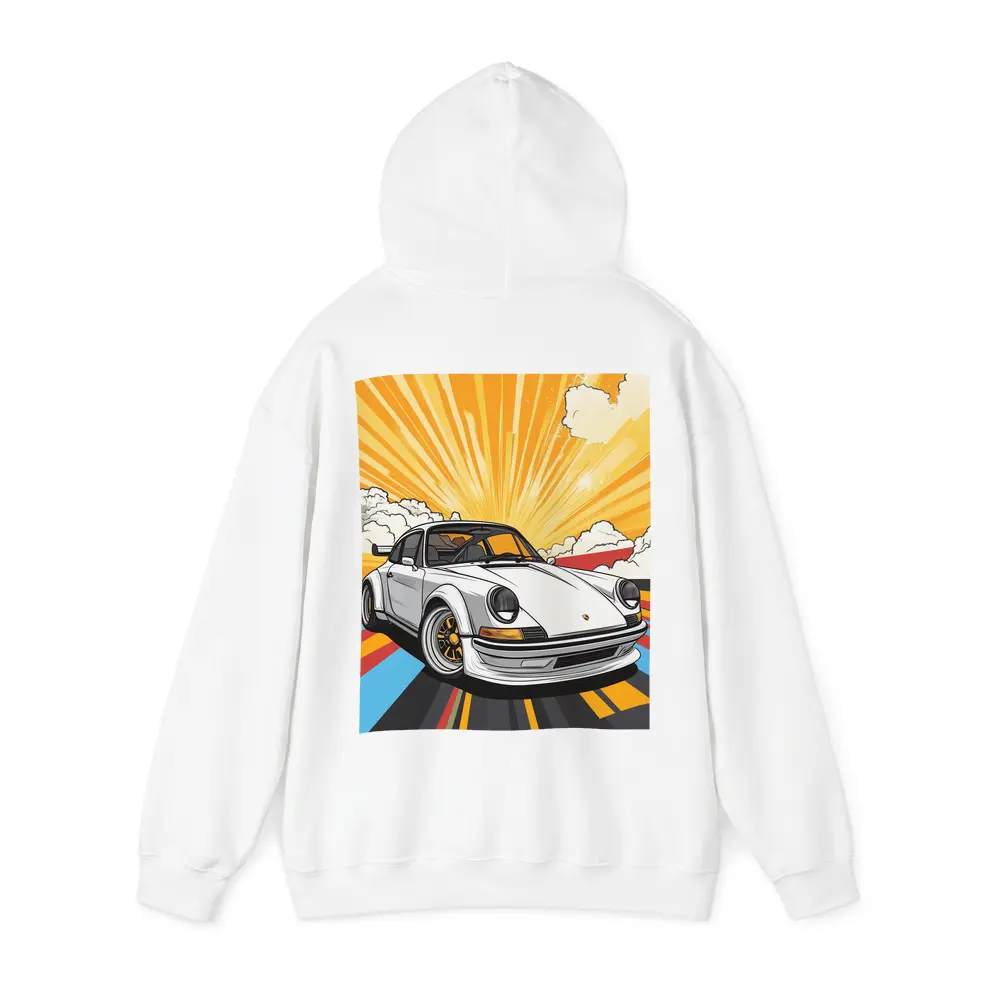 Porsche 911 Pop Art Retro Sunburst – Hoodies