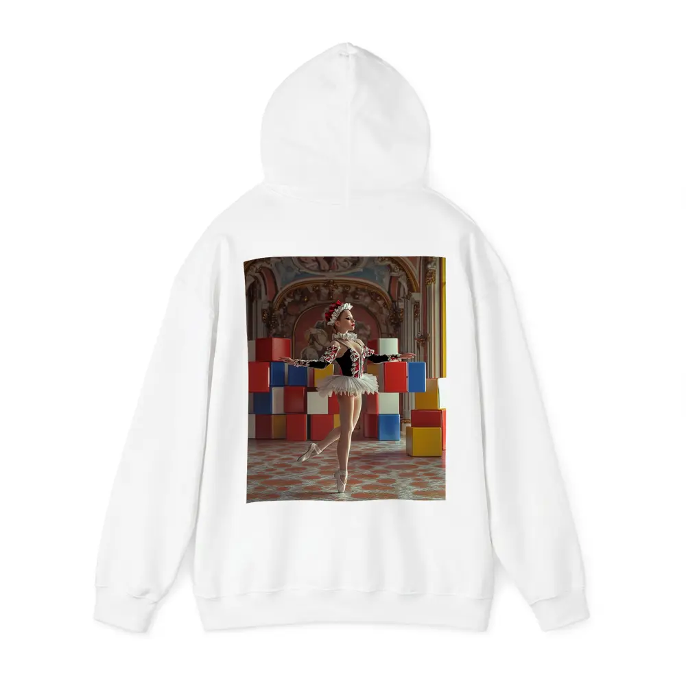 Ballerina Dancing in Ornate Baroque Hall – Hoodies