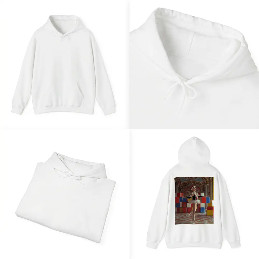 Ballerina Dancing in Ornate Baroque Hall – Hoodies