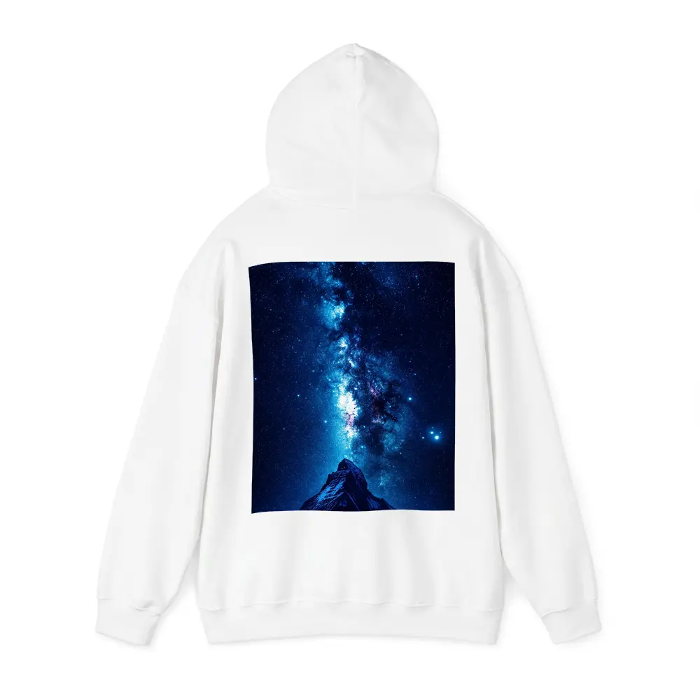 Milky Way Over Snow Capped Mountain Night – Hoodies