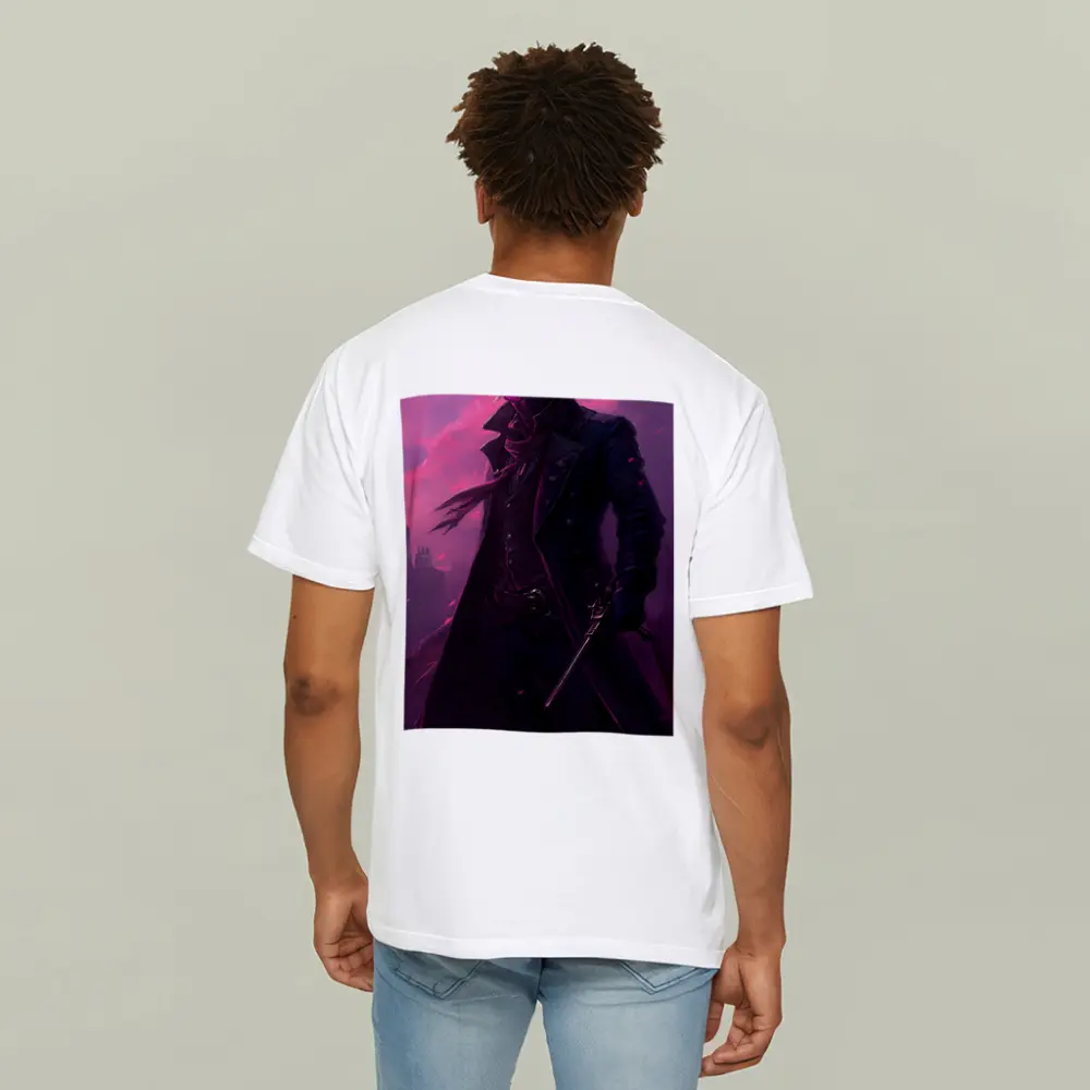 Anime Swordsman Dark Purple Cloudy Sky – T-Shirts