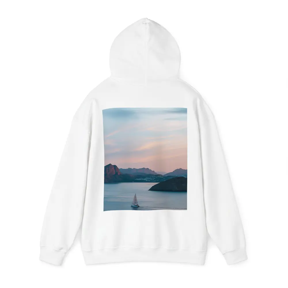 Friends Campfire Sailboat Mountain Sunset Lake – Hoodies