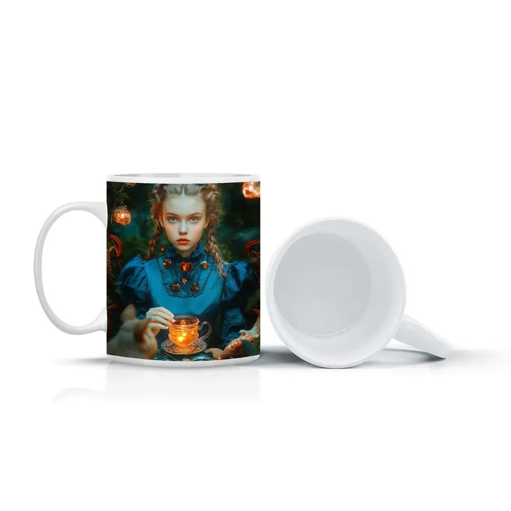 Girl in Blue Dress Magical Tea Party – Mugs