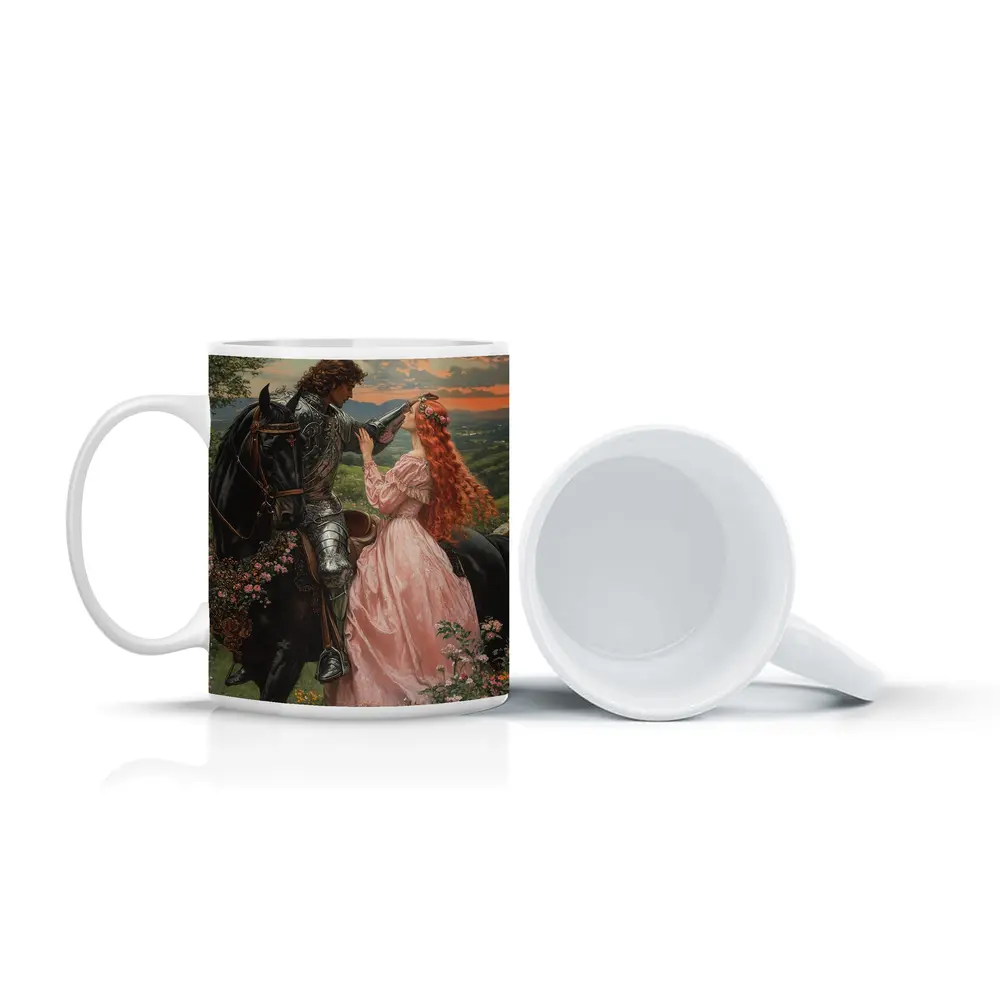 Knight and Lady Romantic Fantasy Art – Mugs