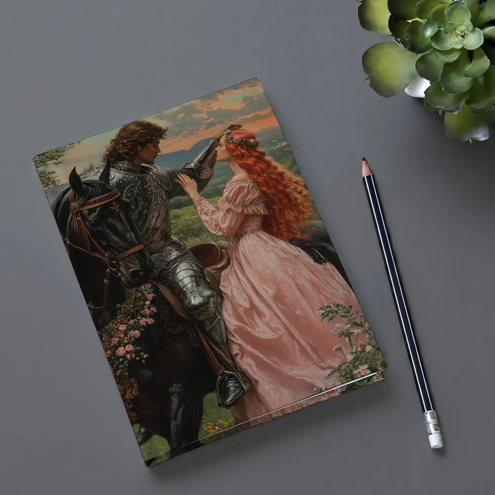 Knight and Lady Romantic Fantasy Art – Notebooks